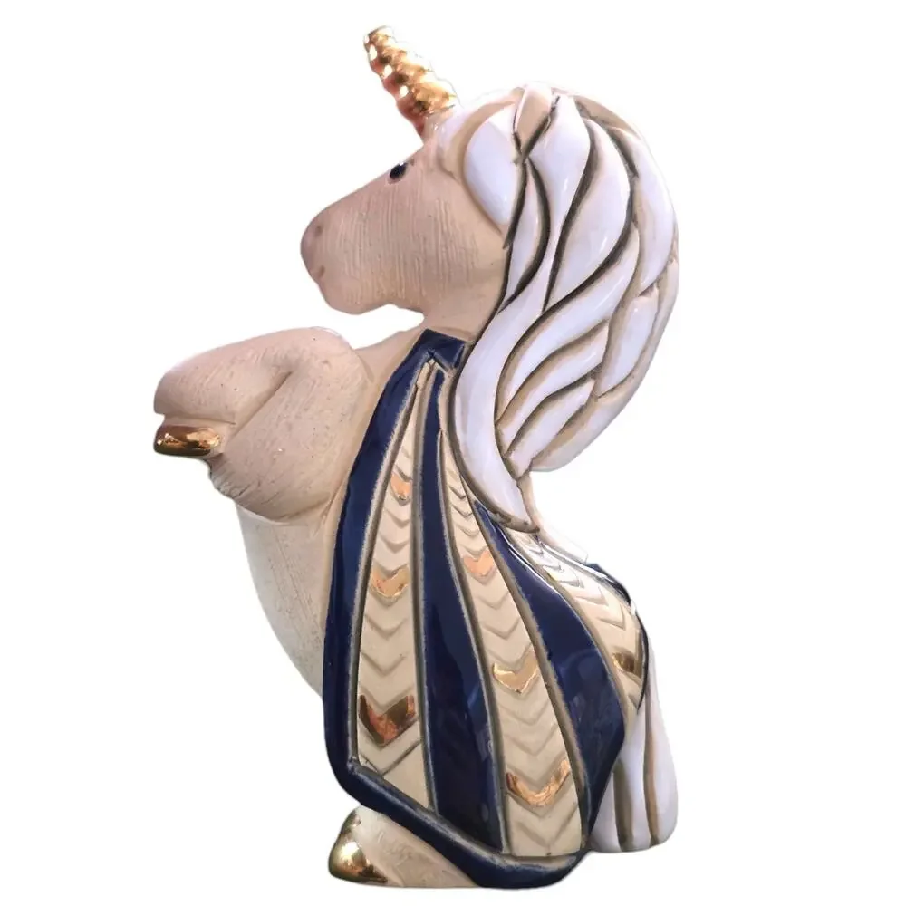 Vintage Artesania Rinconada Unicorn Handmade Standing Classic Retired Clay